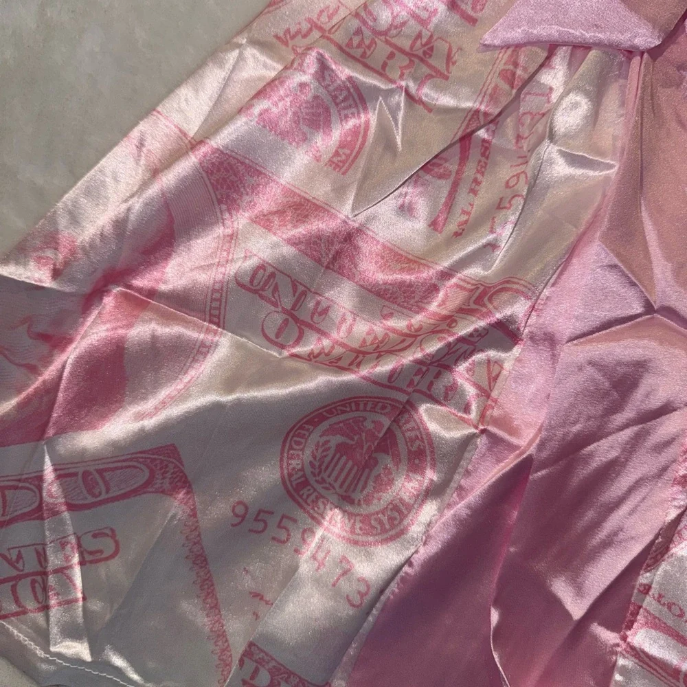 Pink Satin Robe - Picture 4 of 4